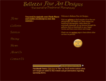 Tablet Screenshot of bellezzafineart.com